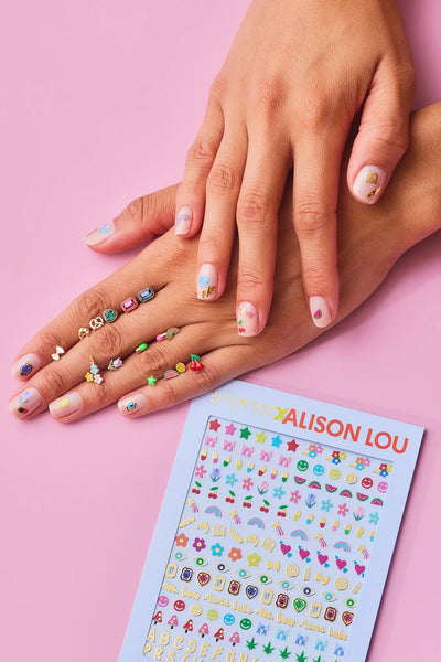 Alison Lou sticker art nail