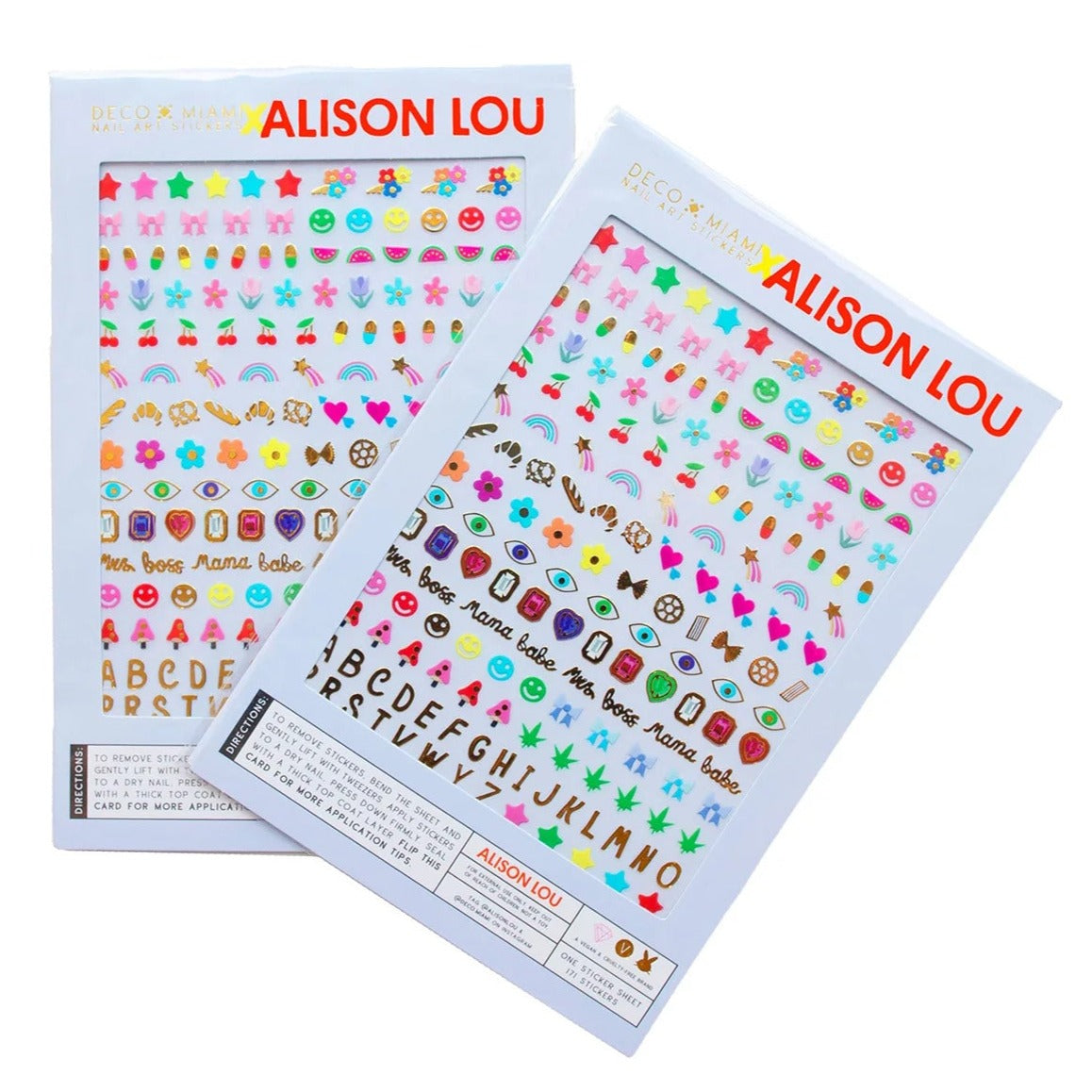 Alison Lou sticker art nail