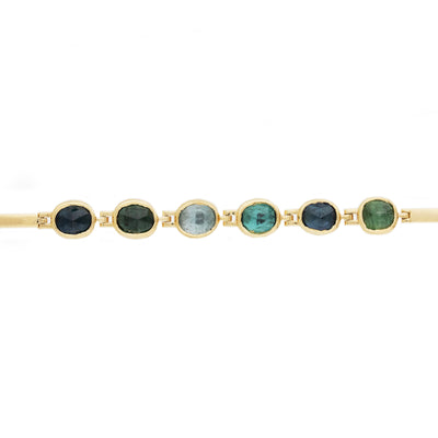 Multi Tourmaline Articulated Bracelet