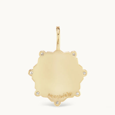 Alphabet Pave Initial Coin Charm