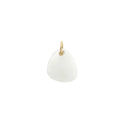 Anne Sportun 18k yellow gold trillion faceted moonstone charm