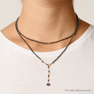 Anne Sportun ombre red garnet obsidian and brown faceted beaded wrap bracelet or necklace. Comes in your choice of many gemstone options.