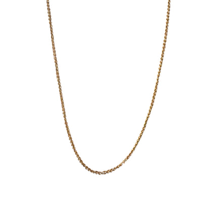 Estate & Vintage 10k yellow gold cable chain