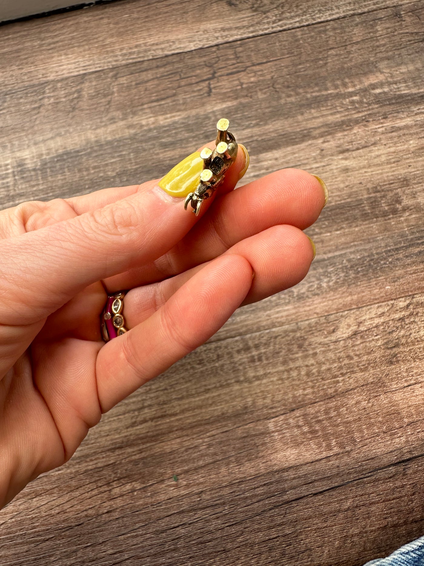 Estate & Vintage 14k yellow gold 3-dimensional elephant charm