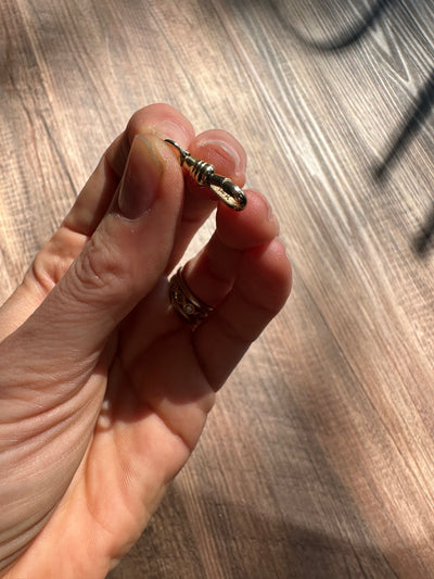 ESTATE 14k Yellow Gold Antique Dog Clip Charm