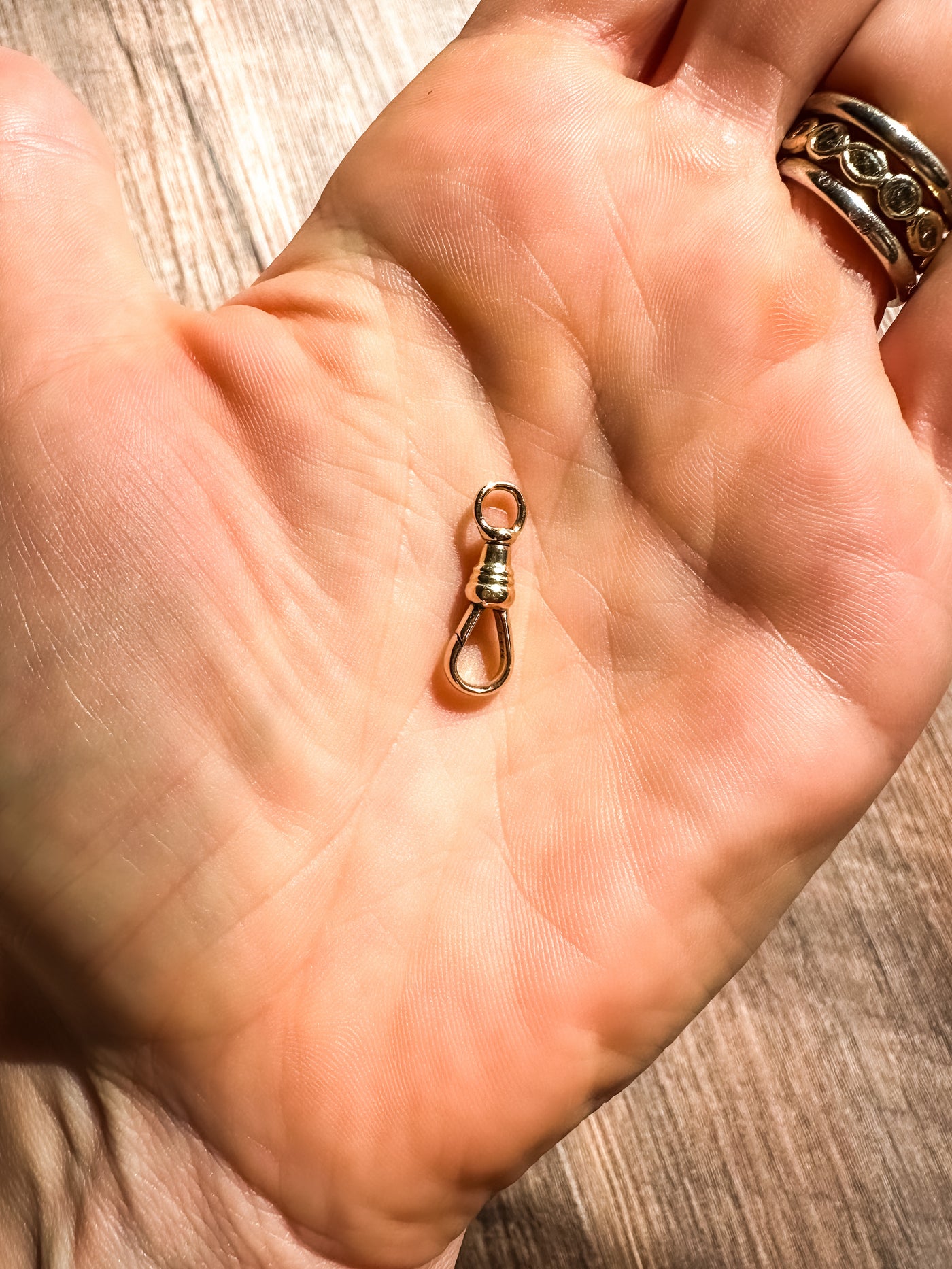 ESTATE 14k Yellow Gold Antique Dog Clip Charm