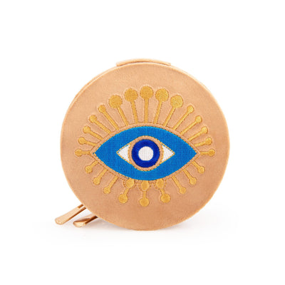 L'Atelier Nawbar Rebel Eye Jewelry Box, velvet with zipper travel box for your jewelry