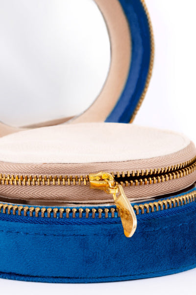 L'Atelier Nawbar Rebel Eye Jewelry Box, velvet with zipper travel box for your jewelry