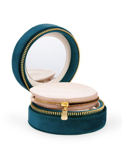 L'Atelier Nawbar Rebel Eye Jewelry Box, velvet with zipper travel box for your jewelry