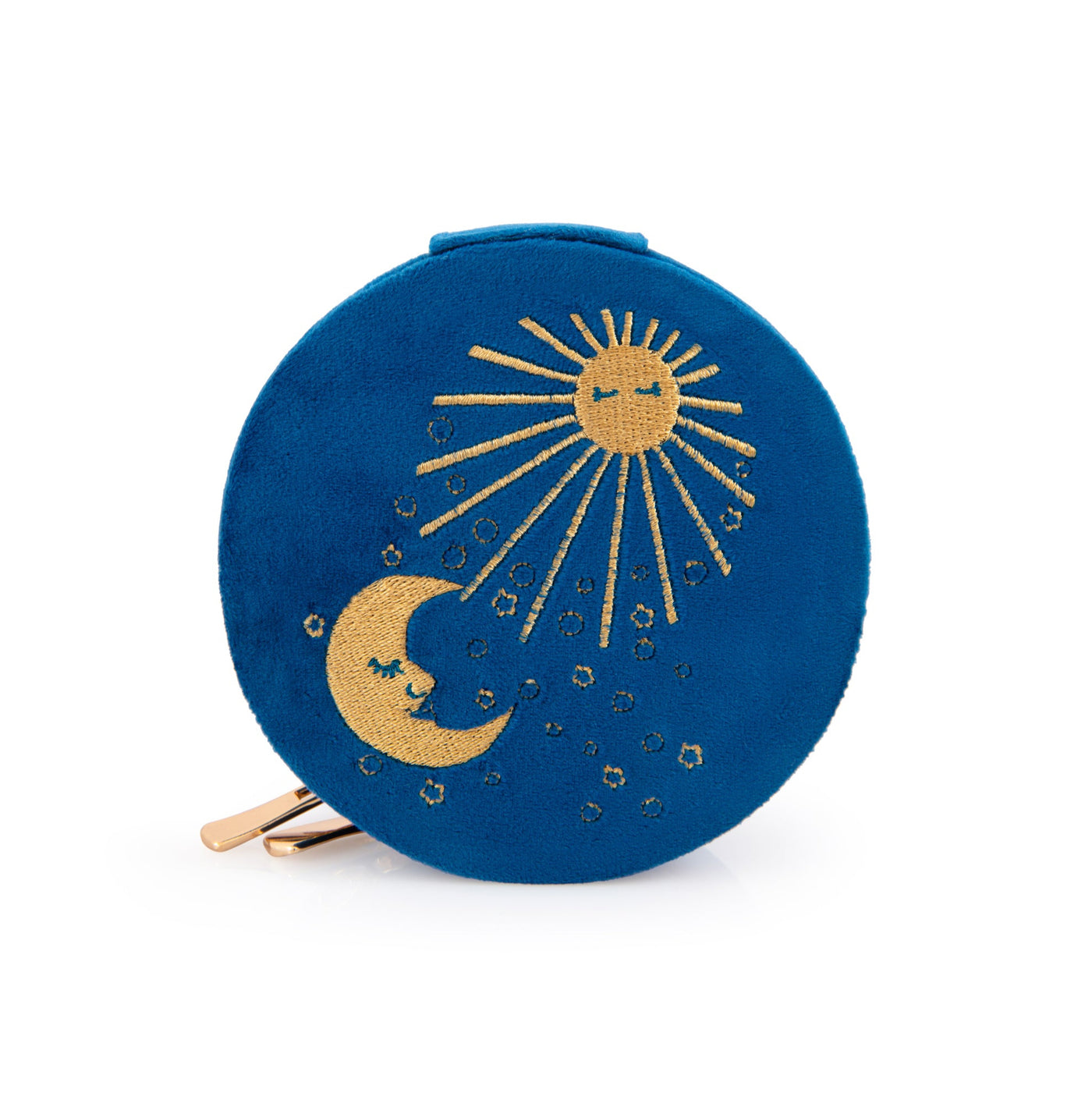 L'Atelier Nawbar Sun & Moon Jewelry Box, velvet with zipper travel box for your jewelry