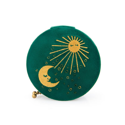L'Atelier Nawbar Sun & Moon Jewelry Box, velvet with zipper travel box for your jewelry