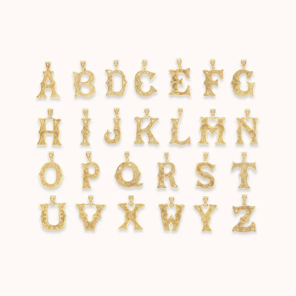Small Southwestern Initial Charm