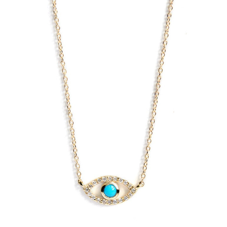 Classique Pave Evil Eye Necklace