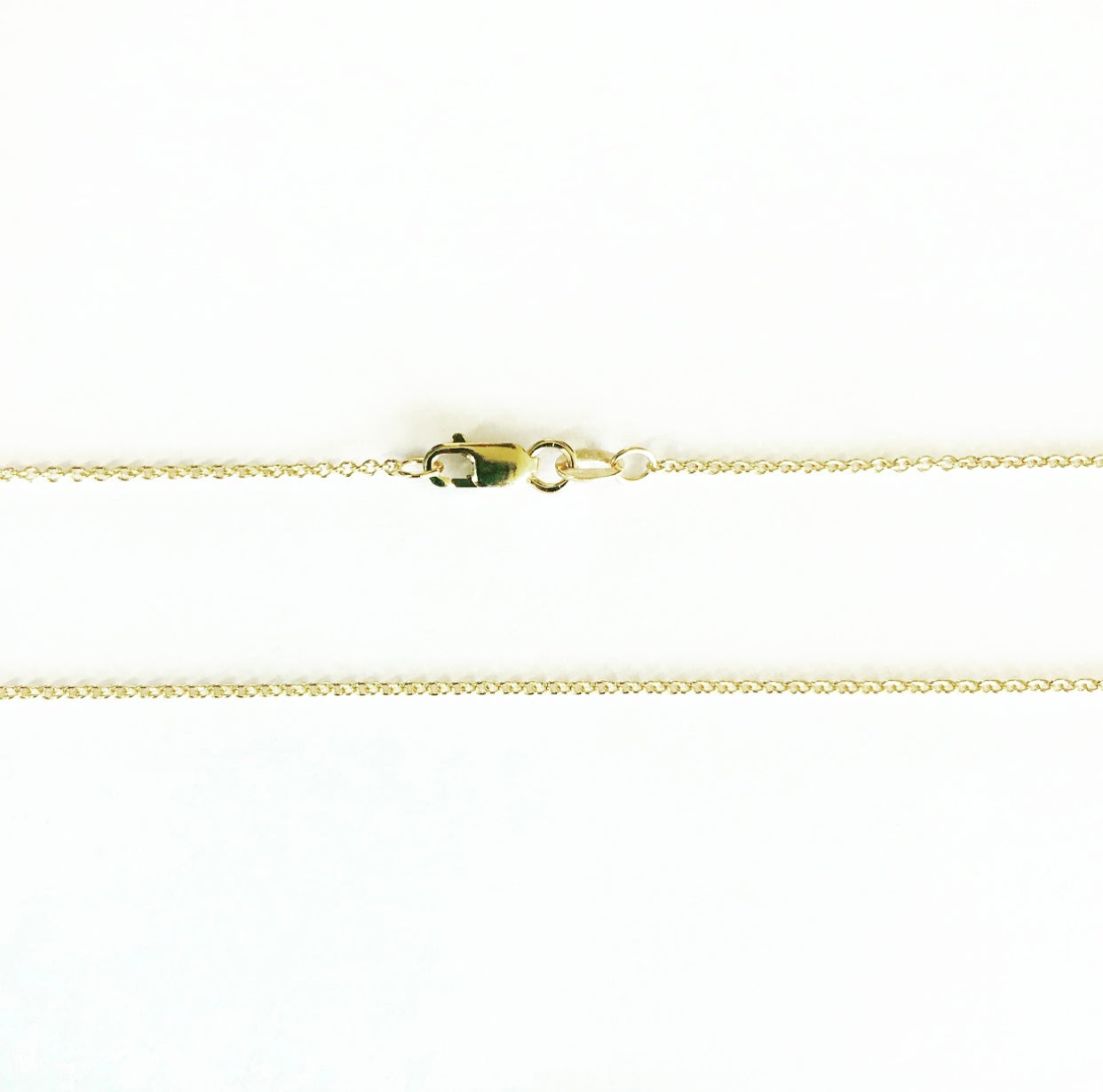 14k yellow gold cable chain