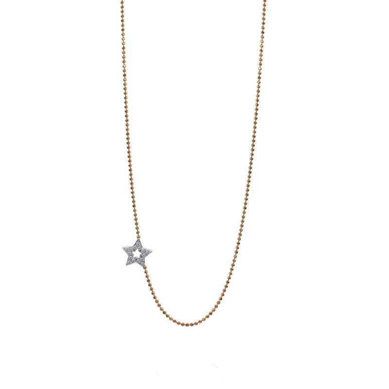 Diamond Star Gold Necklace