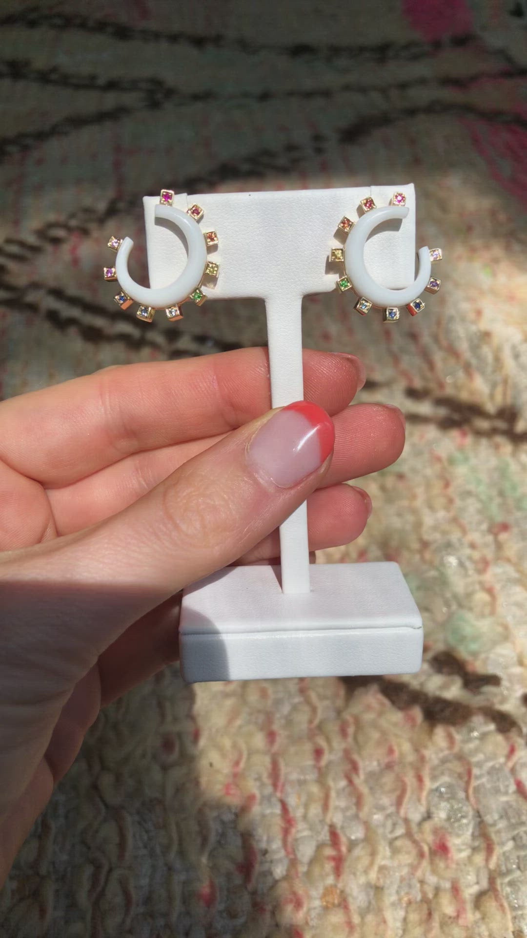 Mini Monroe Crescent Earrings