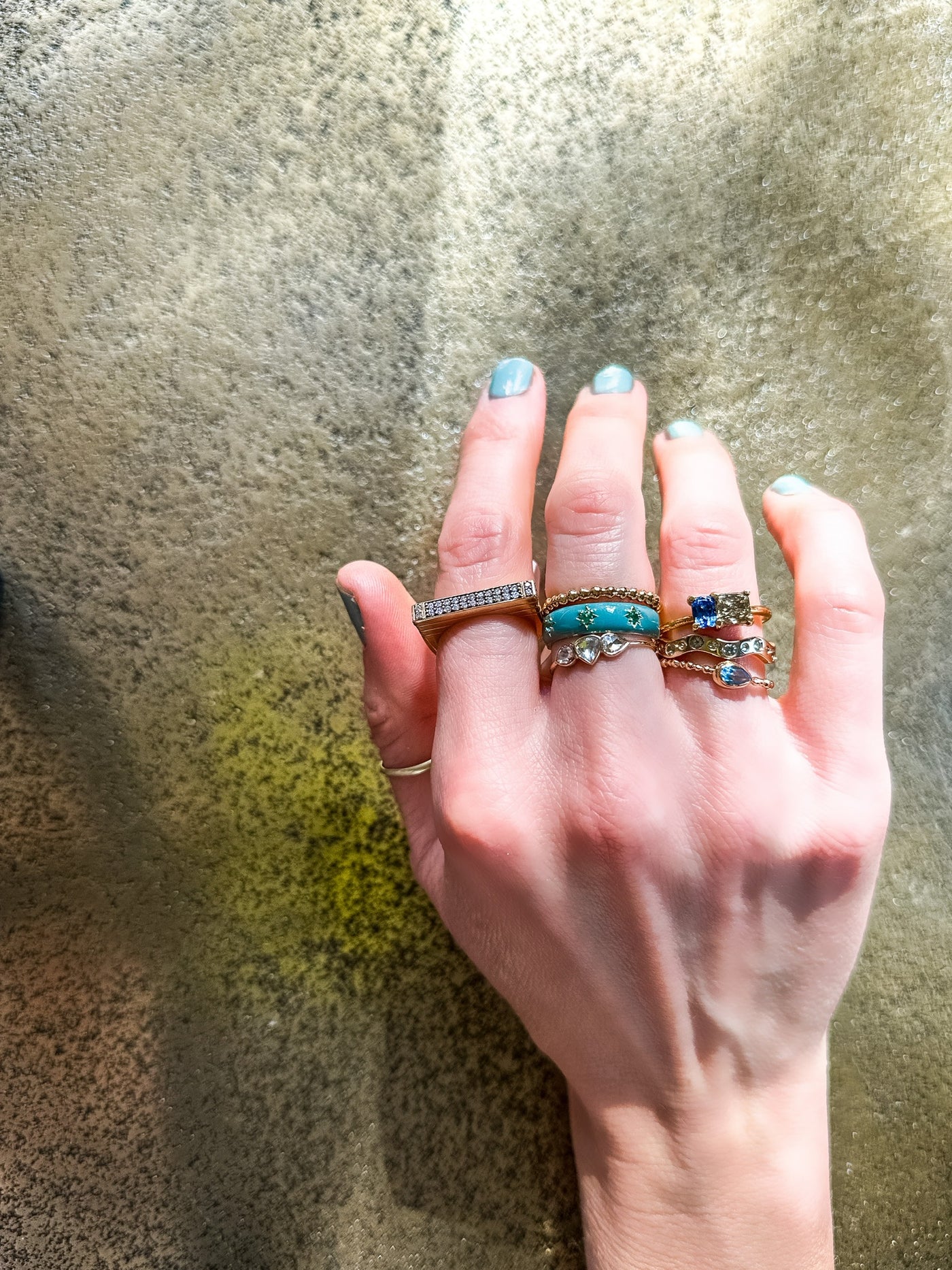 One-of-a-Kind Multi Rosecut Diamonds Ring