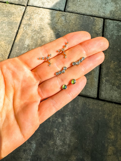 Six Diamond Constellation Earrings