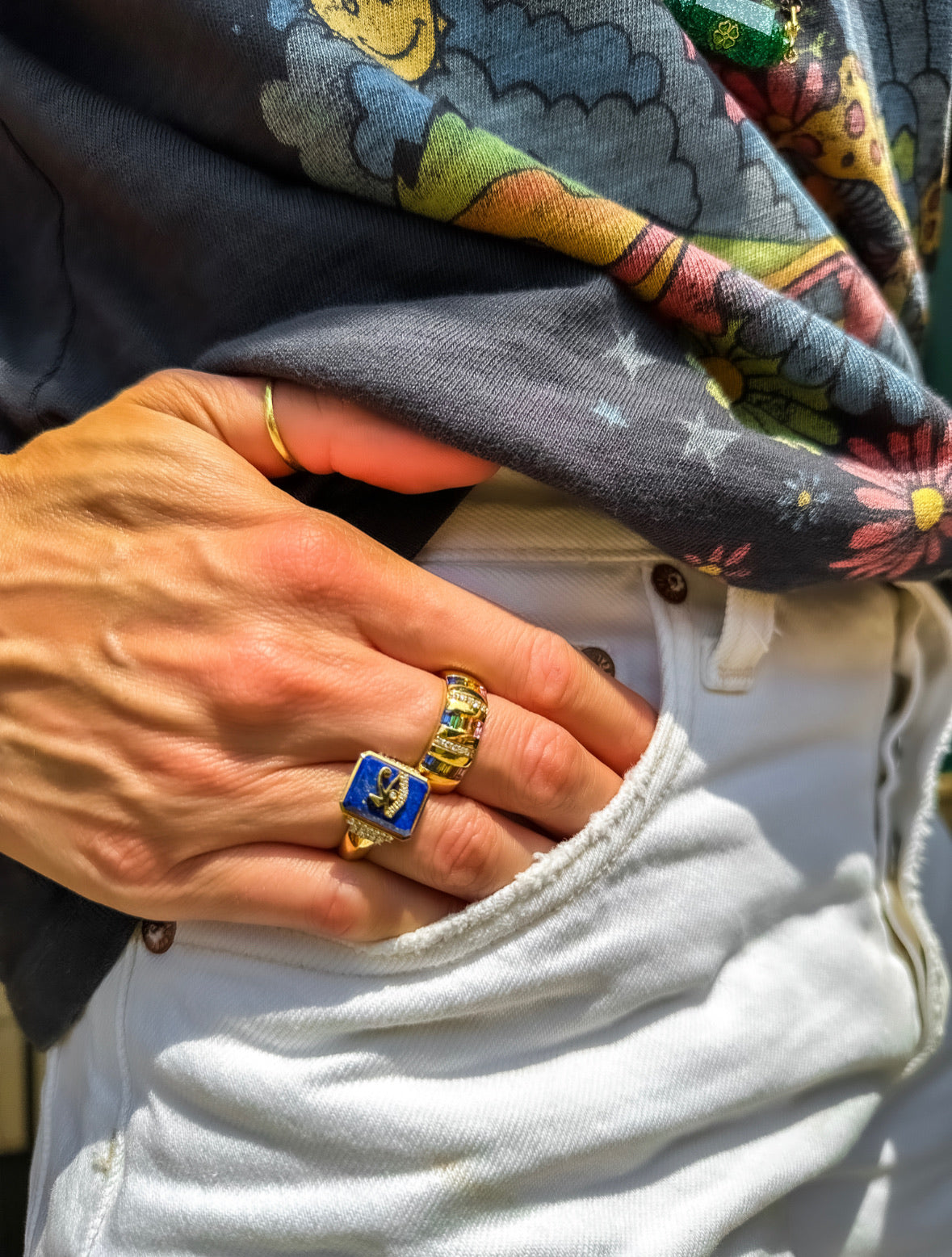 Decorative Motif Signet Ring