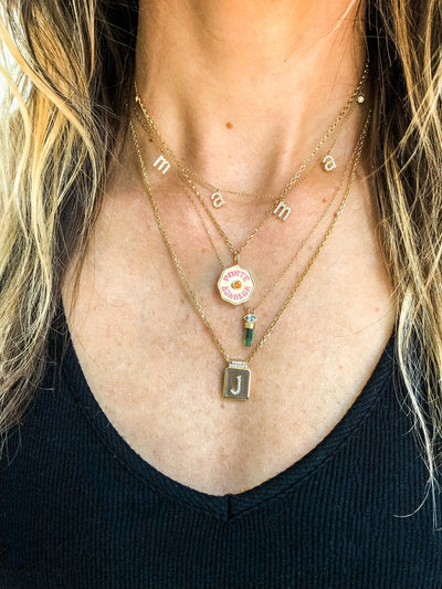 Natural Pencil & Marquise Tourmaline Necklace