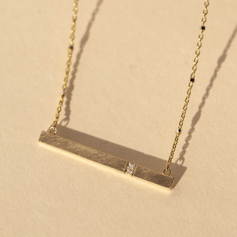The Gnar Gold Bar Necklace