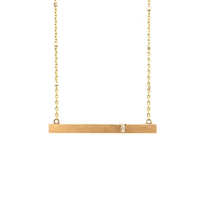 The Gnar Gold Bar Necklace