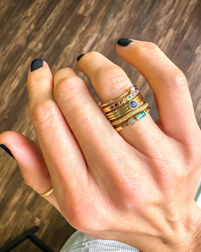Cleo Baguette Stackable Ring