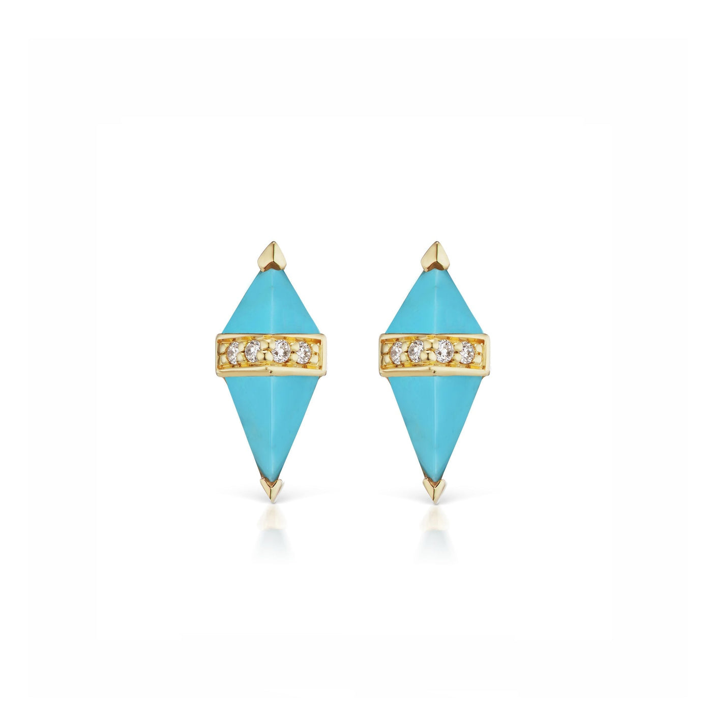 Pietra Studs with Turquoise